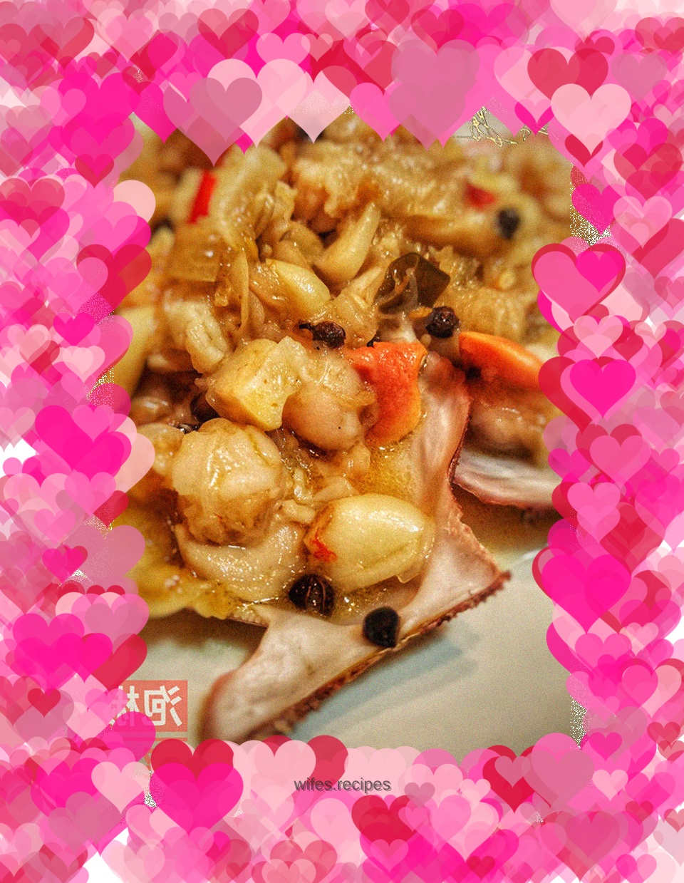 Pickled pepper scallops