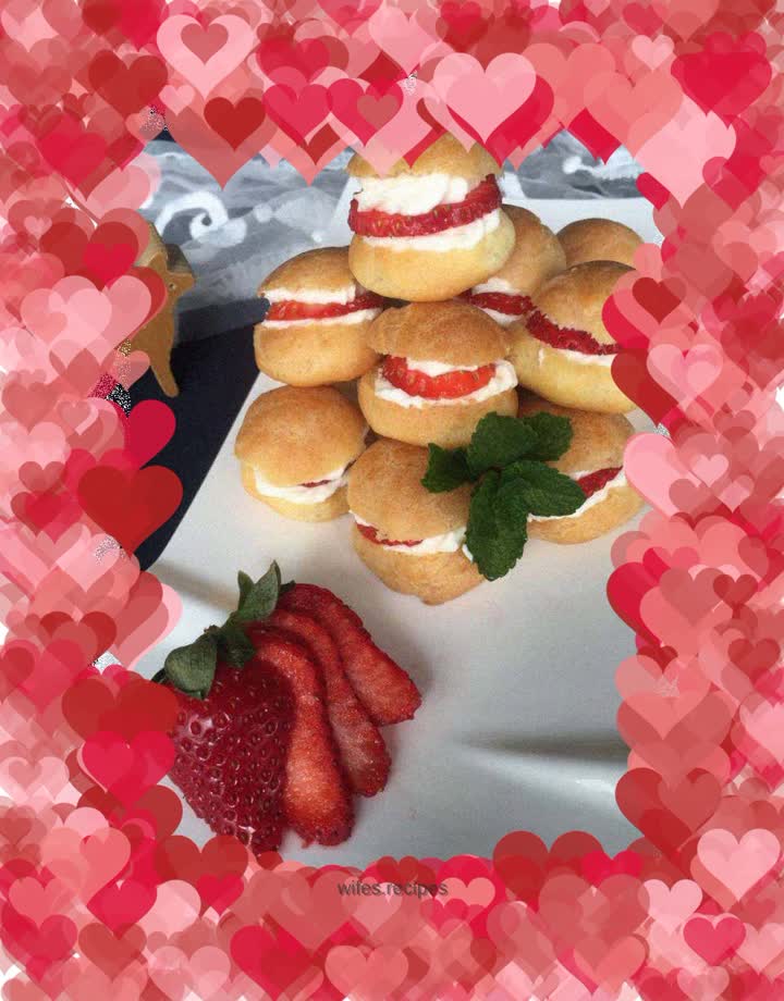 Strawberry Cream Puffs