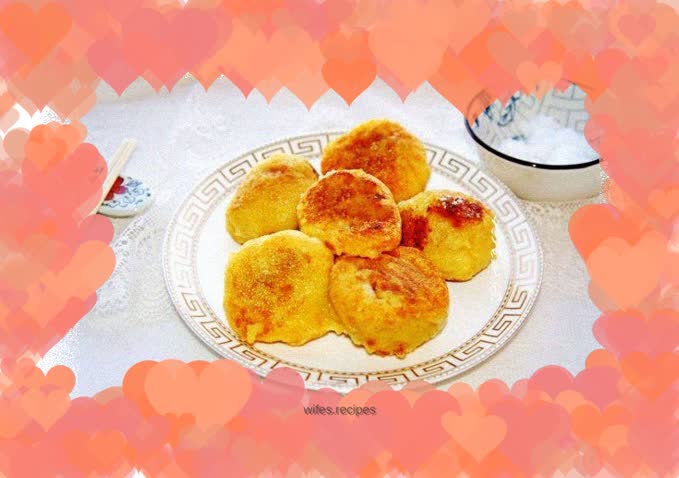 Pan-fried sticky bean buns