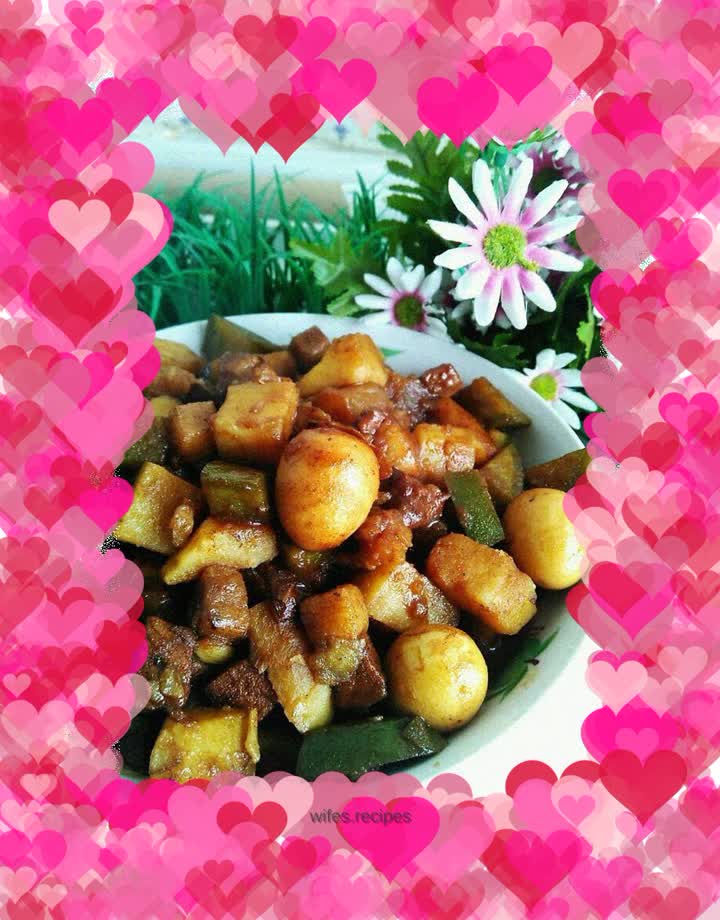 Roasted Pork with Radish and Potato
