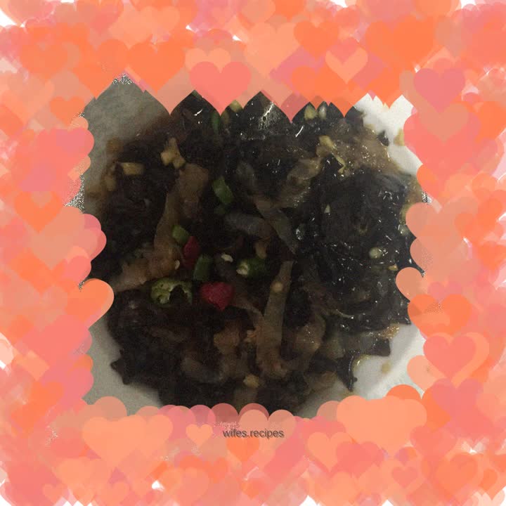 Jellyfish skin cold black fungus