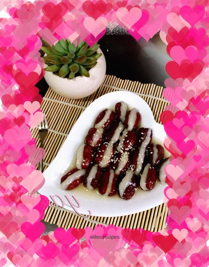 Glutinous rice and dates (the heart is too soft)