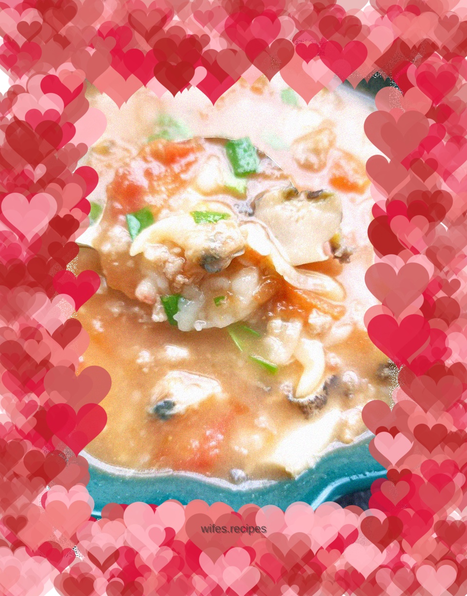 Abalone, Clam, Tomato Pimple Soup