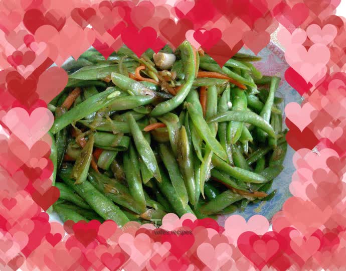 Stir-fried shredded kidney beans