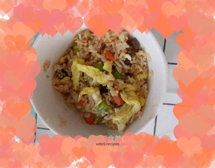 Celery and beef fried rice
