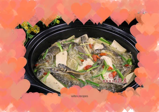 Vermicelli loach stewed tofu