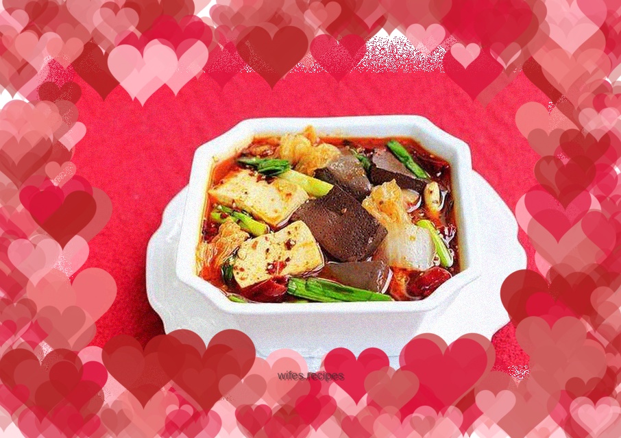 Hongguojia Recipe: Duck Blood Tofu Pot