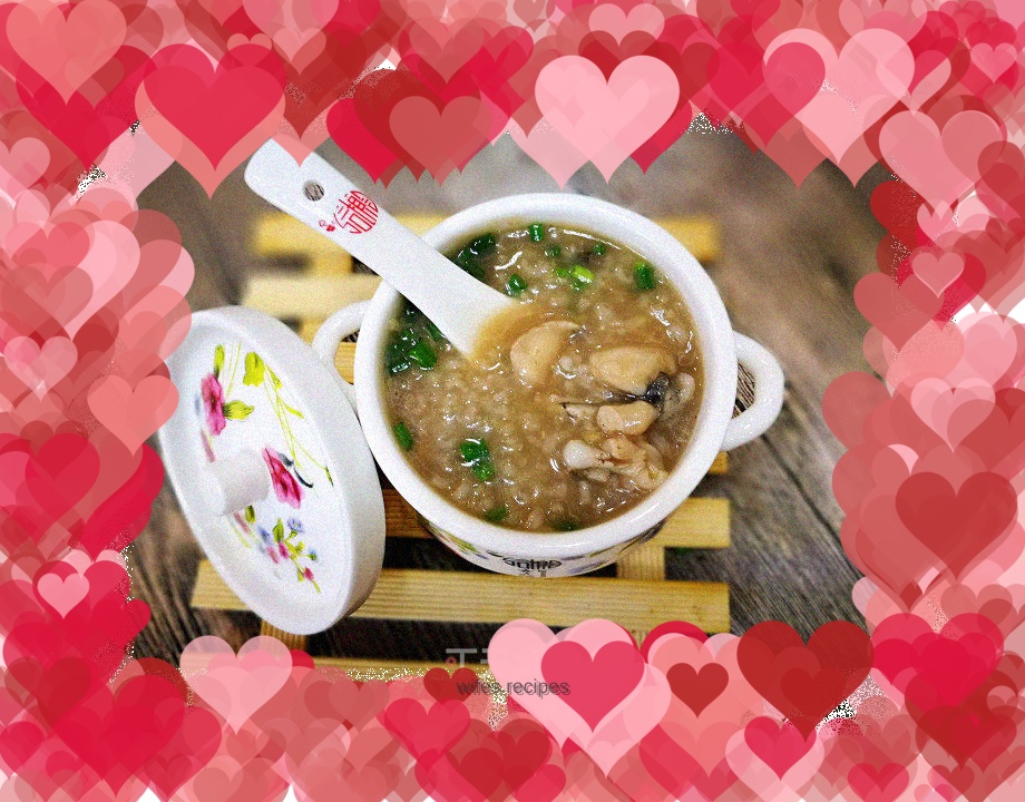 Eel and frog porridge