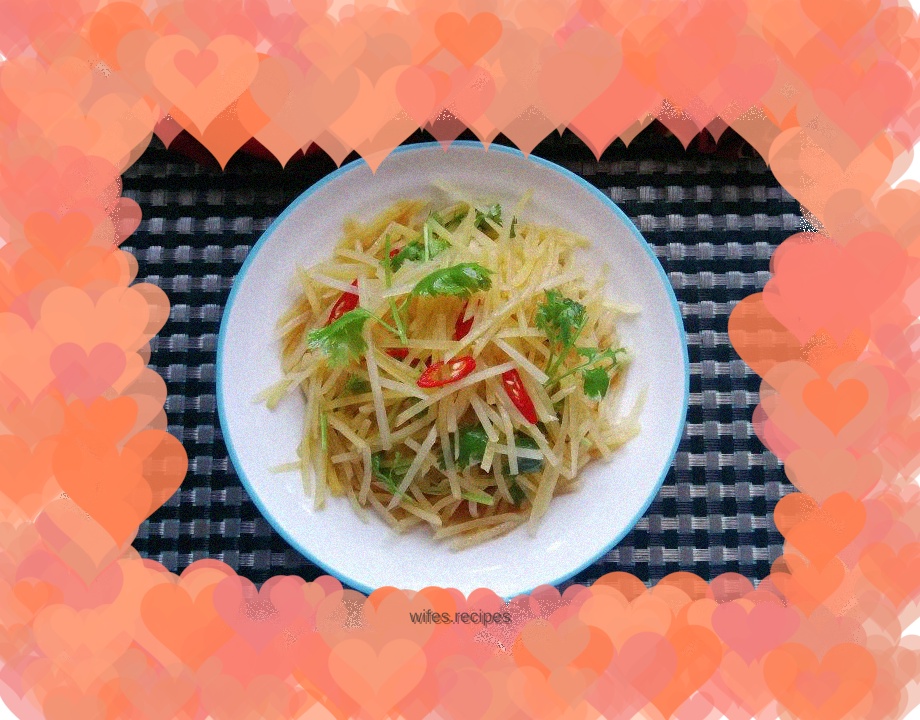 Cold Spicy Shredded Potatoes