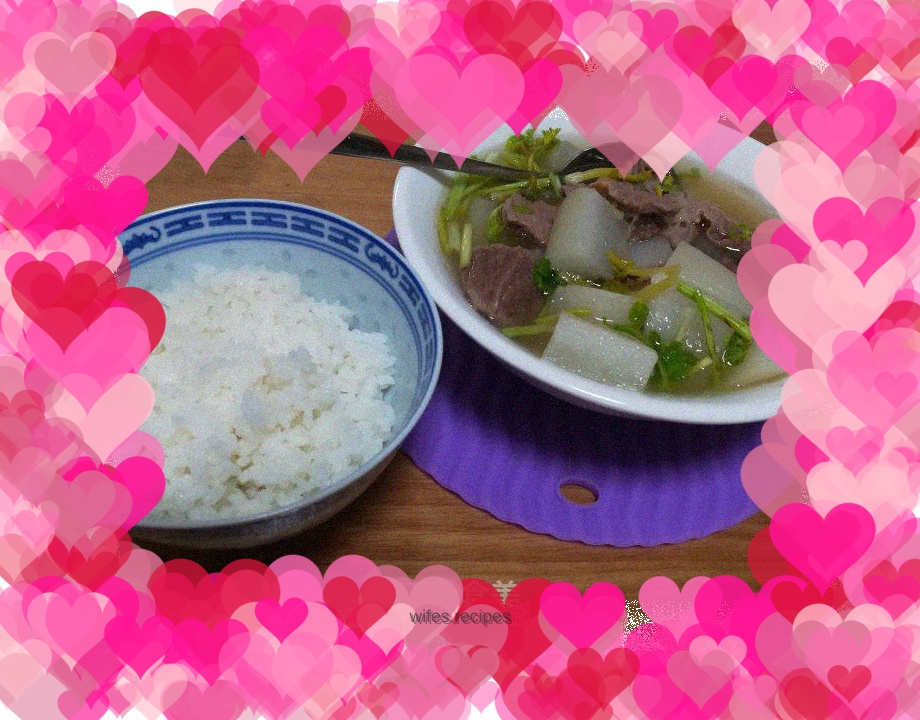 Beef stewed with radish