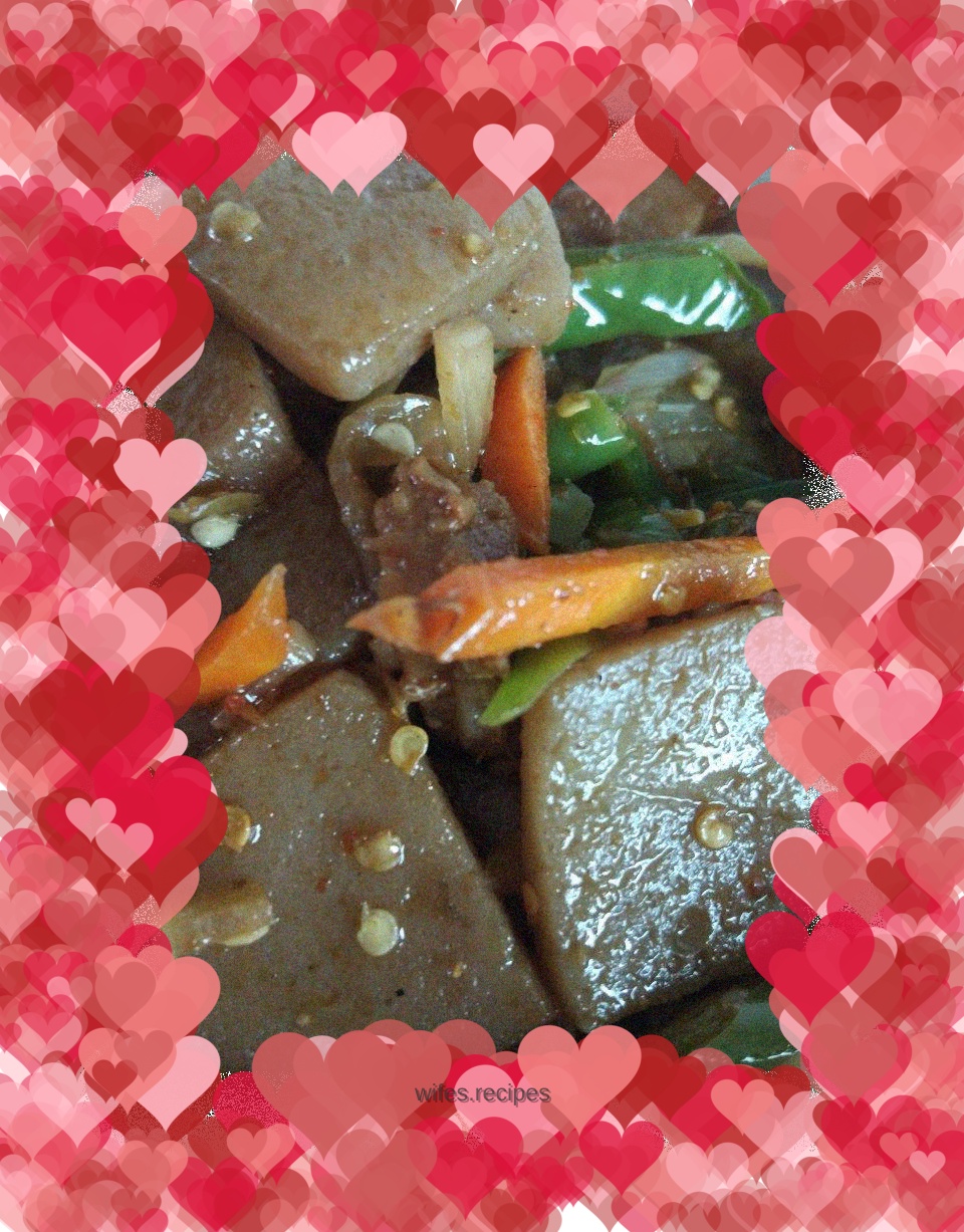 Stir-fried Konjac with Sour Radish