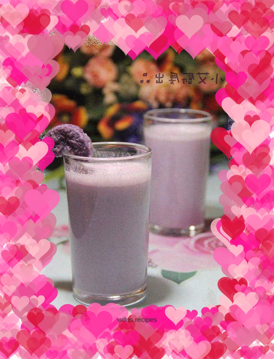 Purple sweet potato milkshake