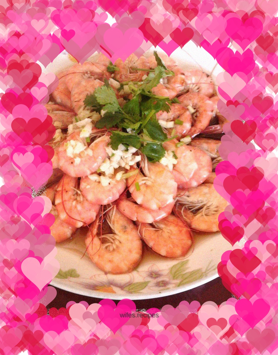 Shrimp in oil