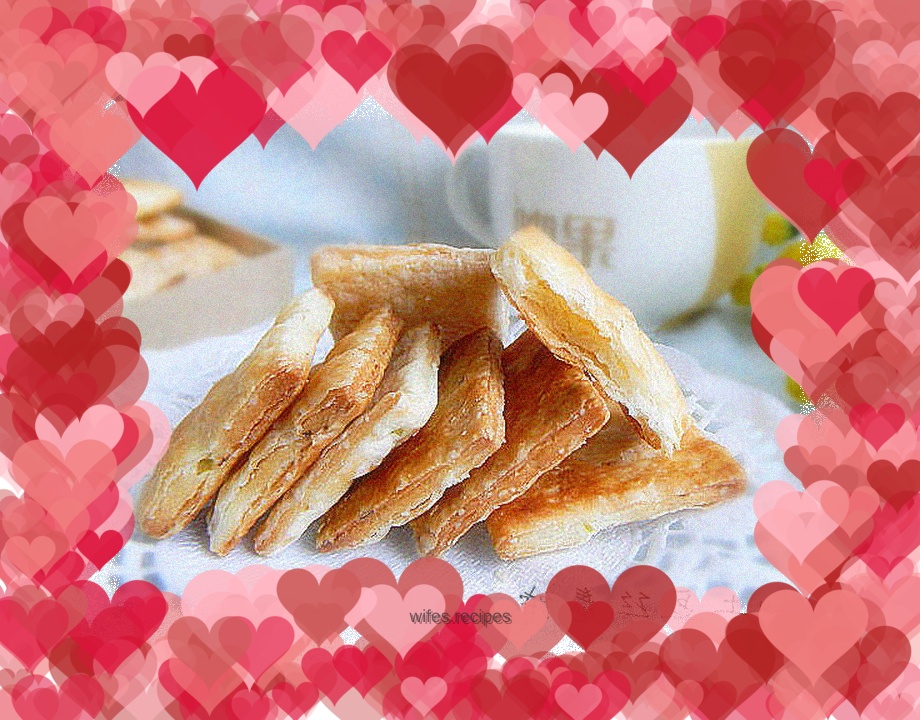 Crispy scallion oil biscuits