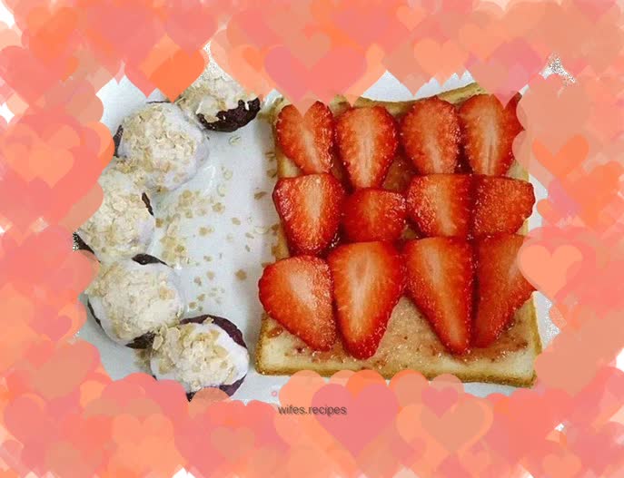 Toast and Purple Sweet Potato