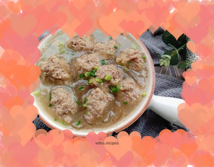 Chicken Soup Sweet Potato Flour Meatball Soup