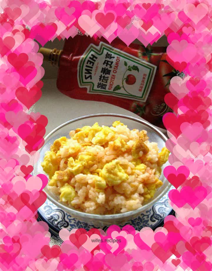 Tomato Sauce Egg Fried Rice