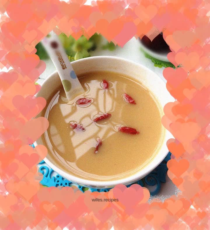 Milky red dates and sweet potato rice cereal