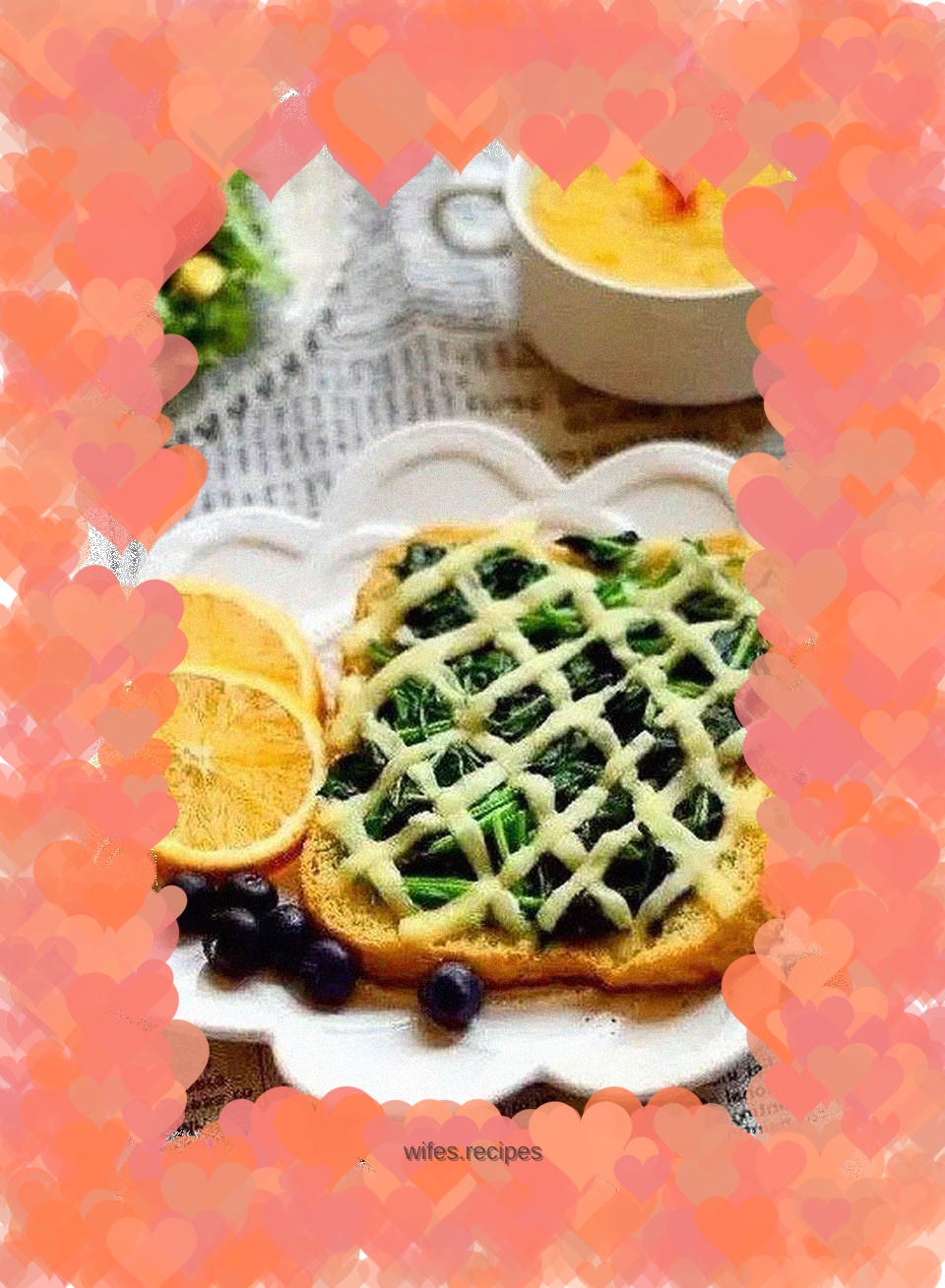 Spinach Cheese Sesame Toast