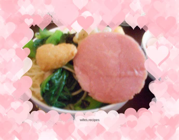 Fish Ball and Ham Wonton Noodles