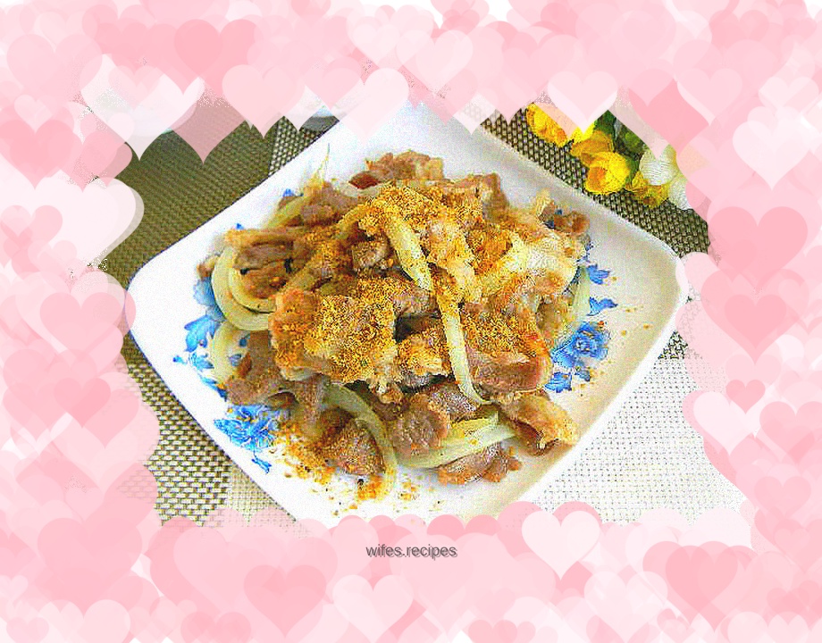 Grilled lamb with green onions