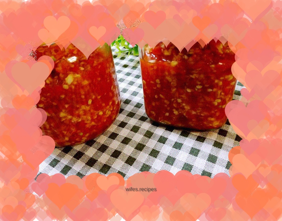 Homemade chopped pepper