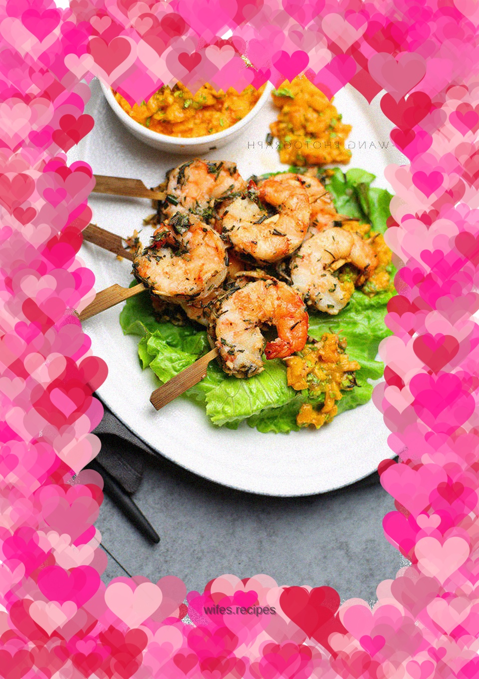 Herbed Grilled Prawns with Ripe Mango
