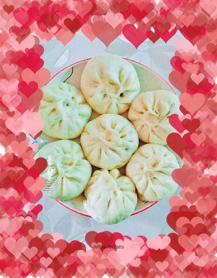 King oyster mushroom and zucchini buns