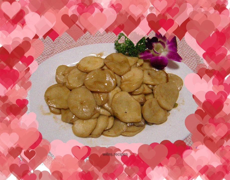 King Oyster Mushroom in Oyster Sauce