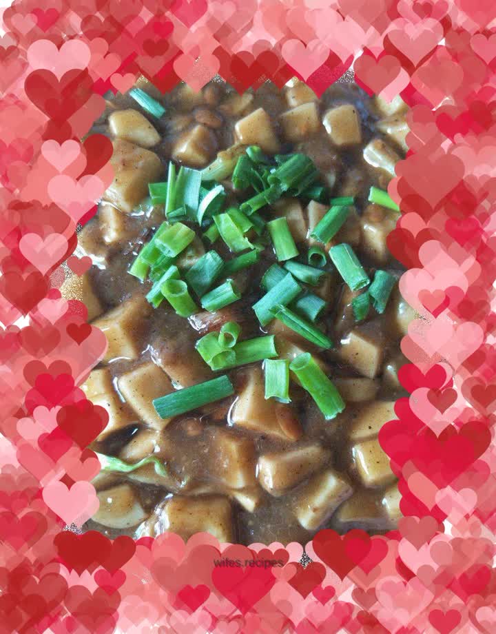 Braised King Oyster Mushroom in Sauce