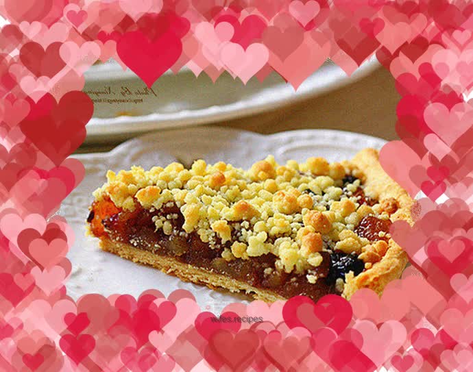 Almond crispy apple pie