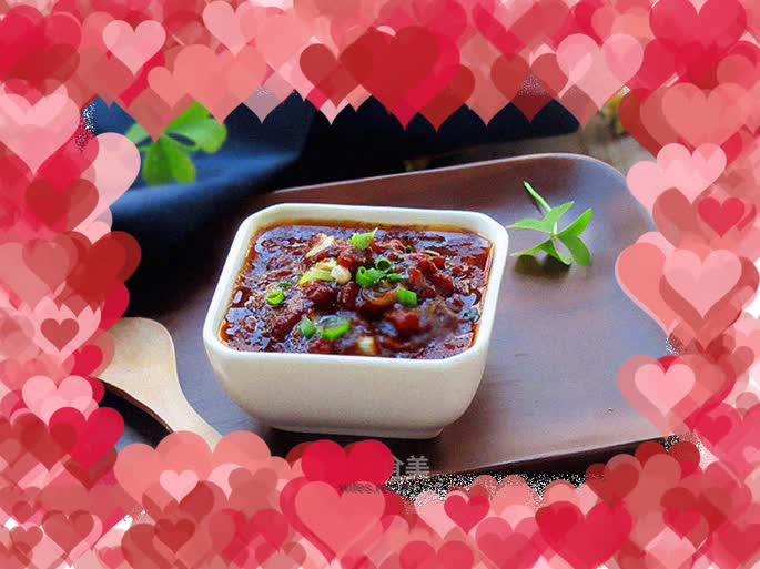 Homemade minced meat sauce as an appetizer for rice