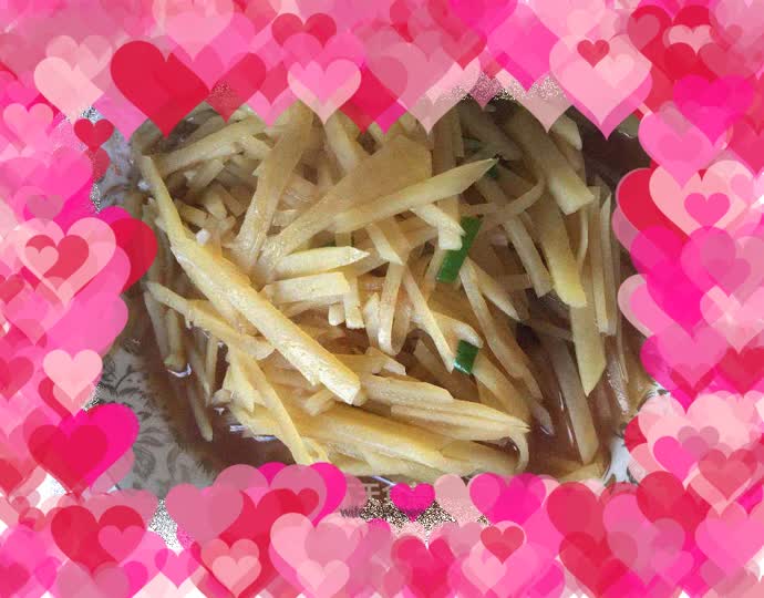 Shredded Potatoes in Oyster Sauce