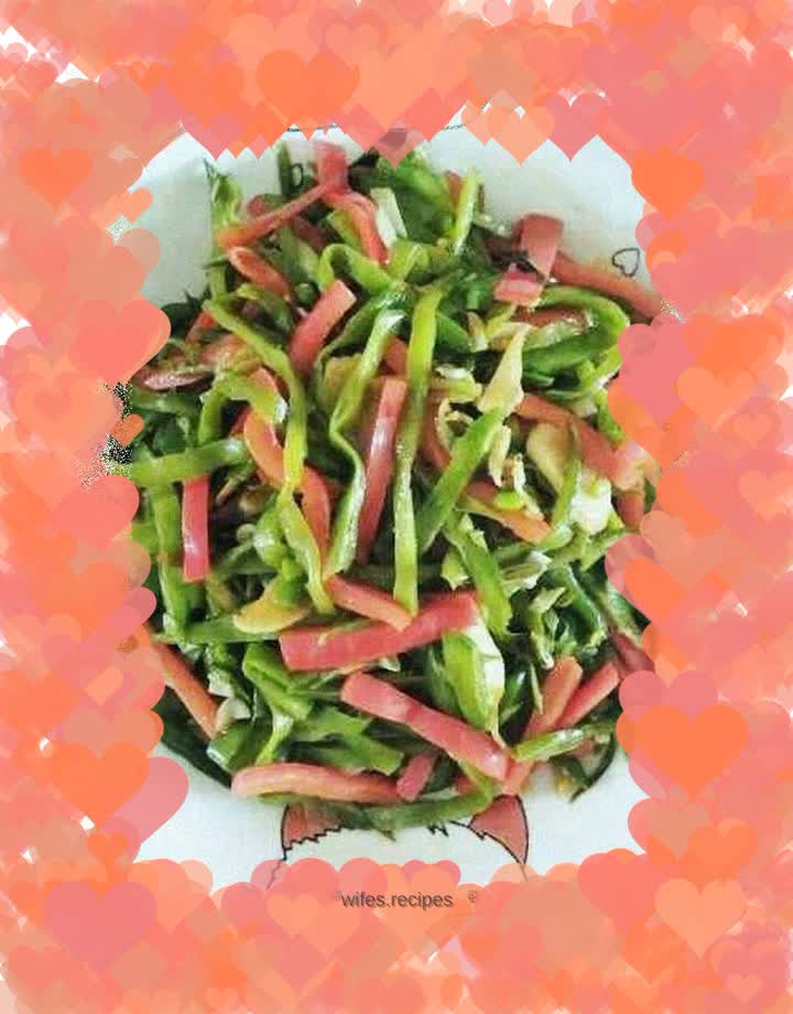 Stir-fried plum beans with hot pepper