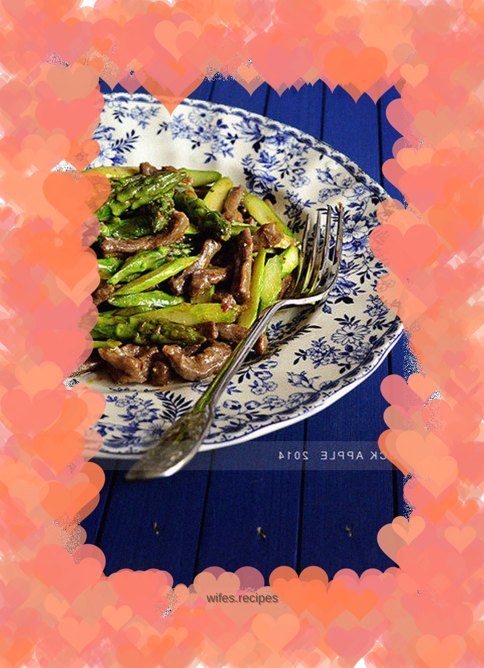 【Stir-fried Beef Tenderloin with Asparagus】