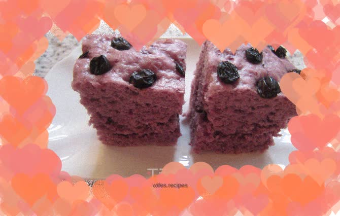 Purple sweet potato cake