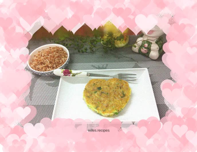 Red rice pancake