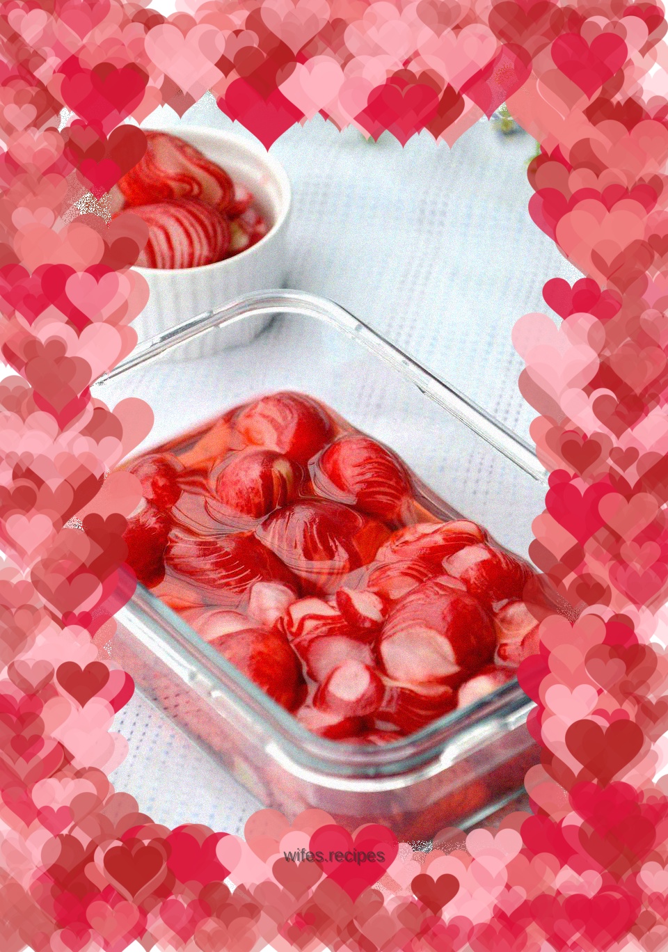 Cherry radish soaked in fruit vinegar