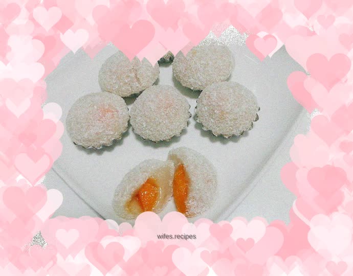 Mango glutinous rice cake