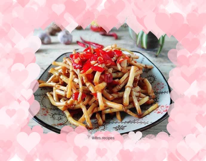 Stir-fried Houttuynia cordata with chopped pepper