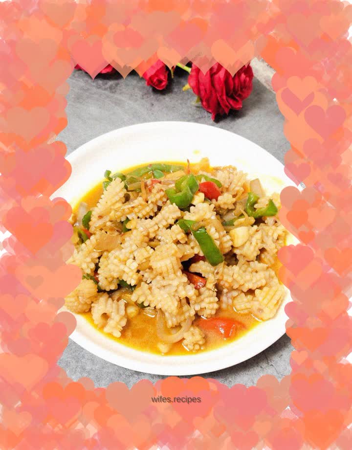 Green pepper squid roll