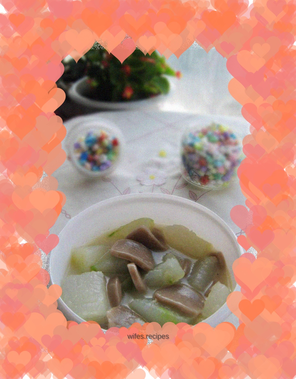 Winter Melon Rice Cake Soup