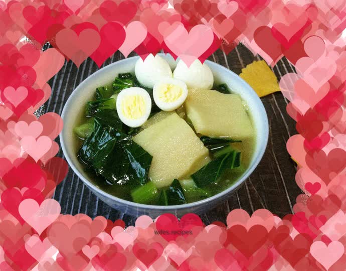 Green Vegetable Nan Cake Soup