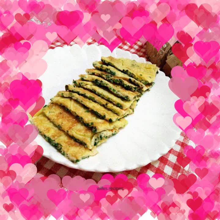 Chive egg pancake
