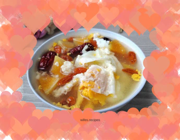 Papaya fermented egg soup