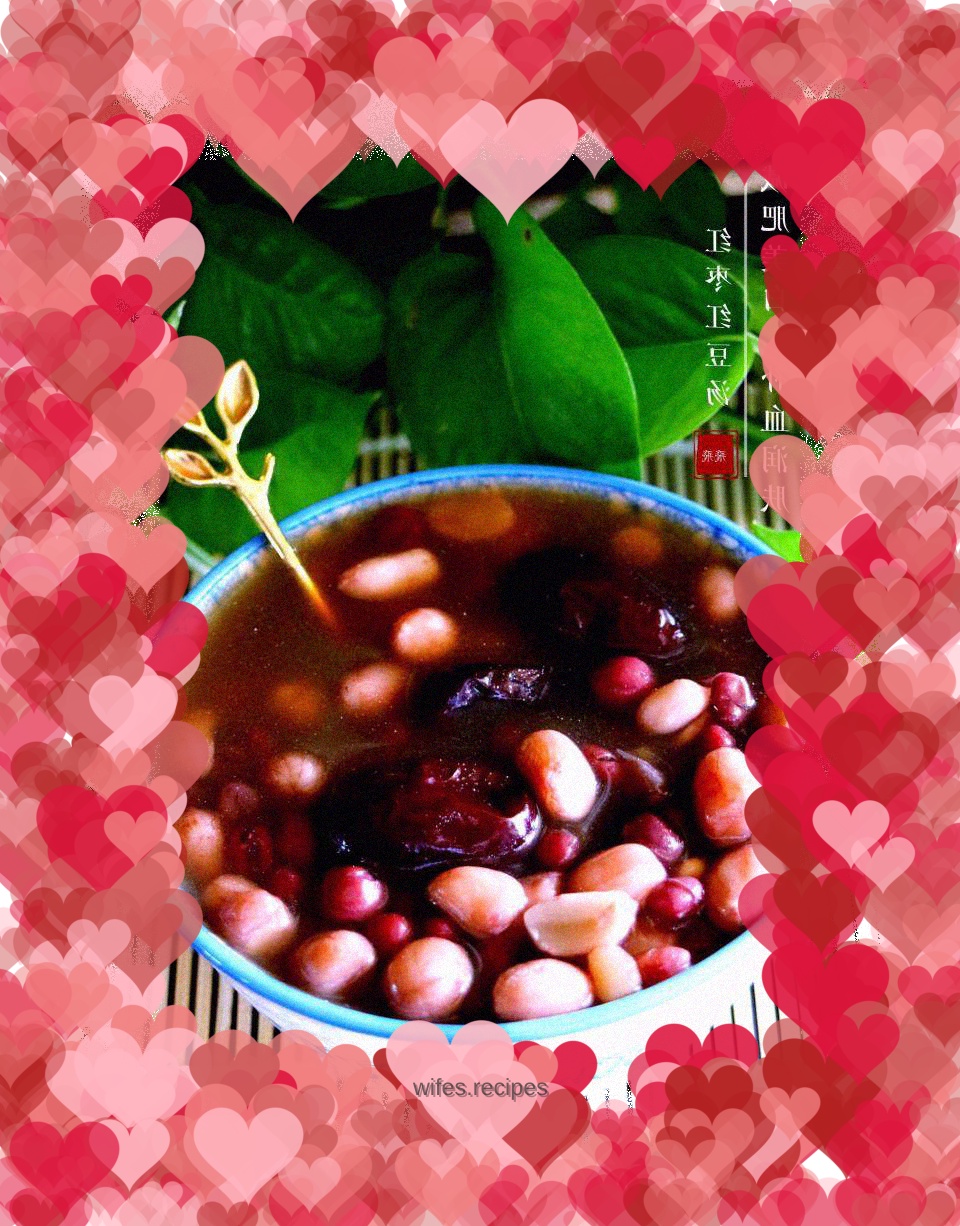 Red Dates, Red Beans and Peanut Soup