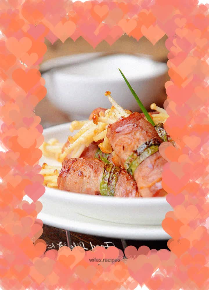 【Golden Needle Bacon Roll】---A no-fail recipe for beginners in the kitchen