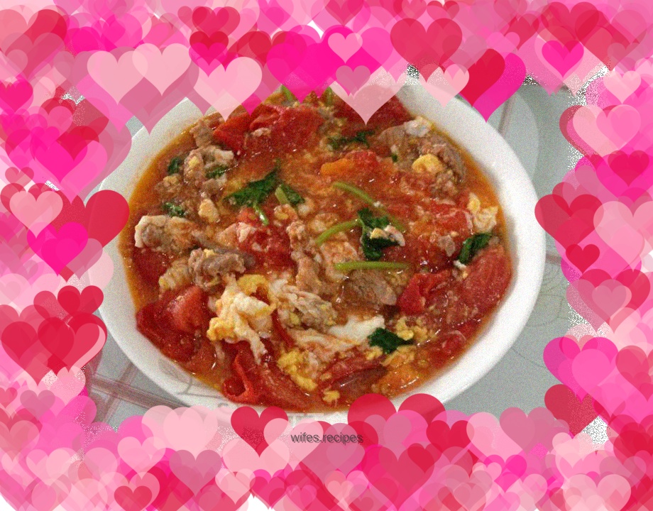 Tomato scrambled eggs (sweet)