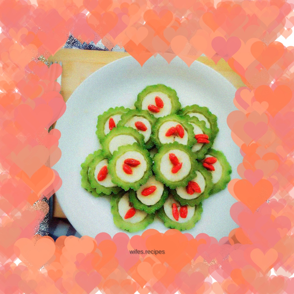 Honey Banana Stuffed Bitter Melon