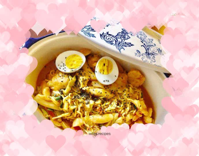 【Oil-free】Korean-style fried rice cake